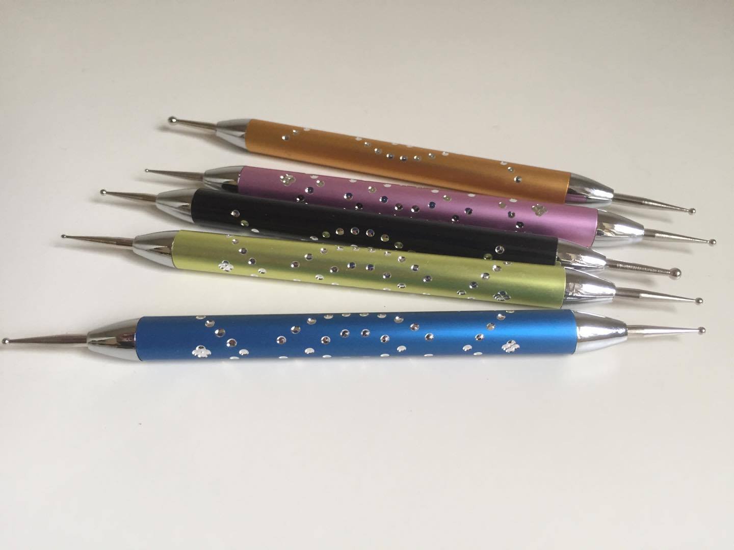 2. 15 Pieces Nail Art Brushes Set, 5 Pieces Nail Dotting Pen, 5 Pieces Nail Painting Brushes, 3 Pieces Nail Liner Brushes, 1 Piece Nail Brush Holder, 1 Piece Nail File, 1 Piece Nail Buffer, 1 Piece Cuticle Pusher - wide 9